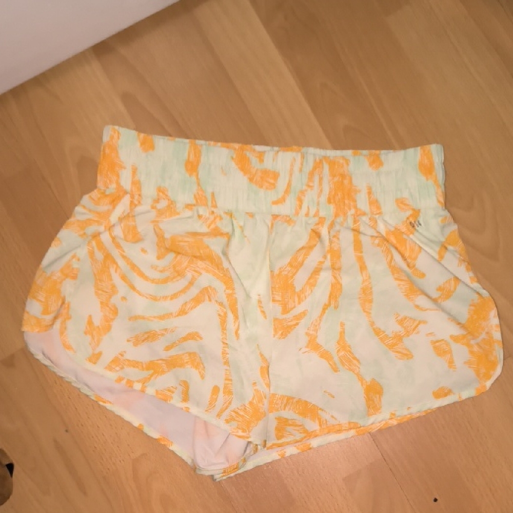DSG | Vibrant Orange and Cream Athletic Shorts